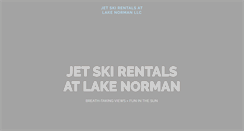 Desktop Screenshot of jetskirentalsatlakenorman.com