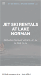 Mobile Screenshot of jetskirentalsatlakenorman.com